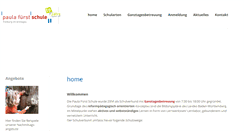 Desktop Screenshot of paula-fuerst-schule.de